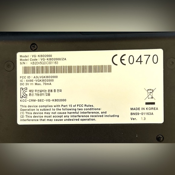 Samsung TV Wireless Keyboard - Picture 2 of 2